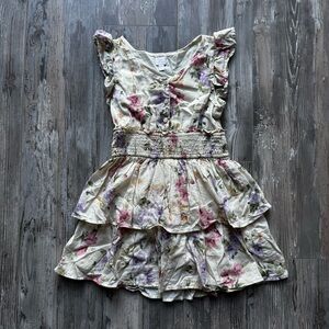 Kids Gap x LoveShackFancy Floral Ruffle Sleeveless Smocked Dress Medium